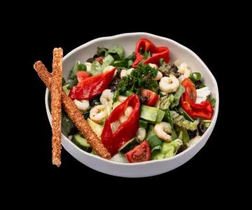 Karidesli Yeşil Salata