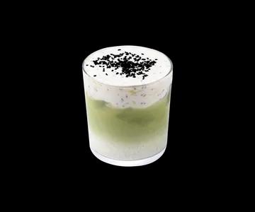 Matcha with Black Sesame Cream