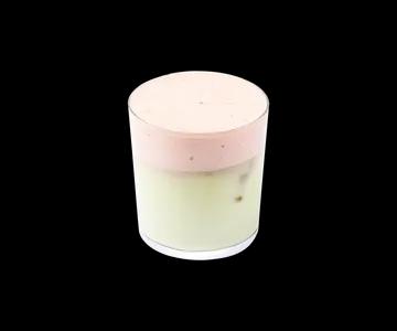 Matcha with Strawberry Cream